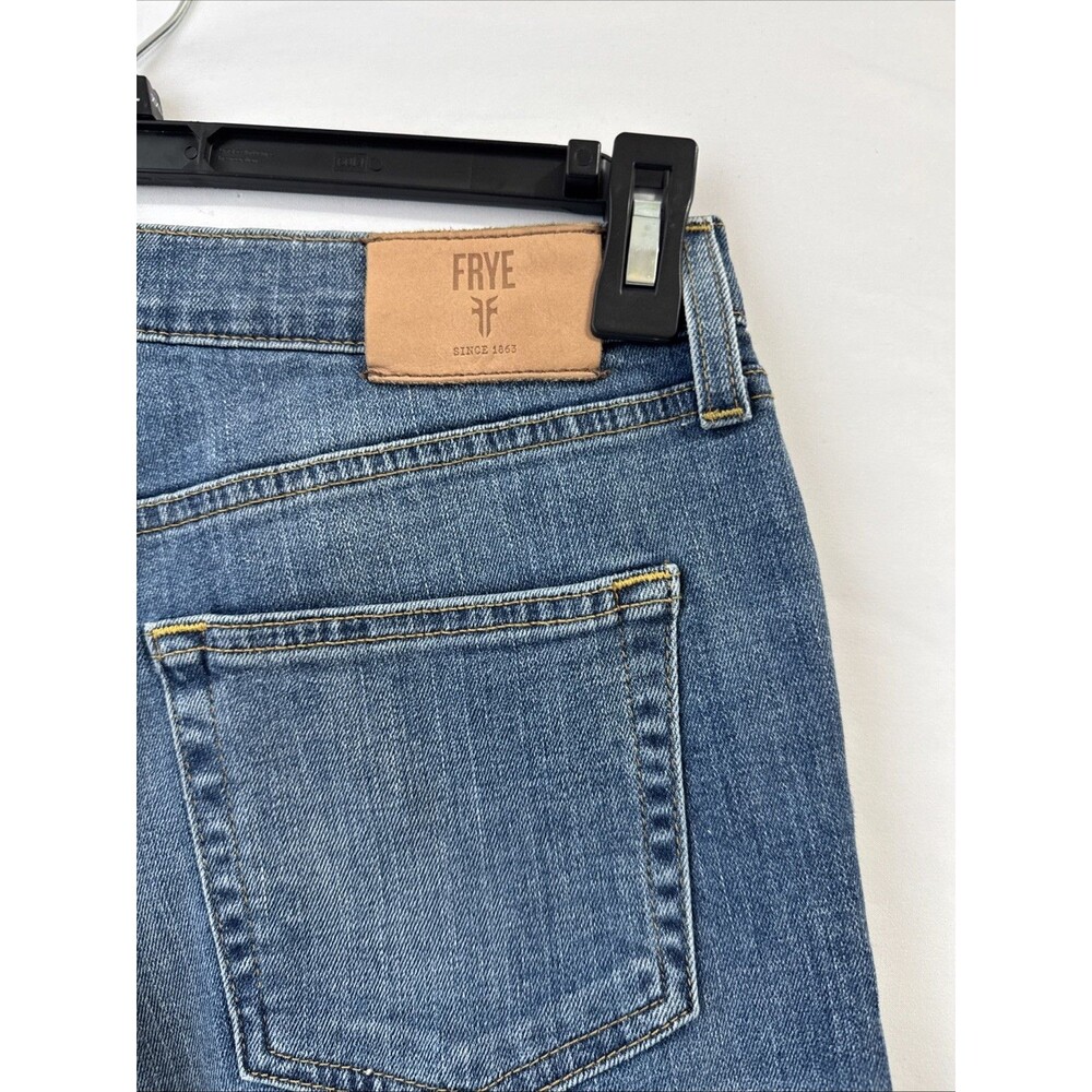 FRYE Women’s High Rise Straight Leg Cropped Denim Jeans Size 31 - Picture 6 of 16